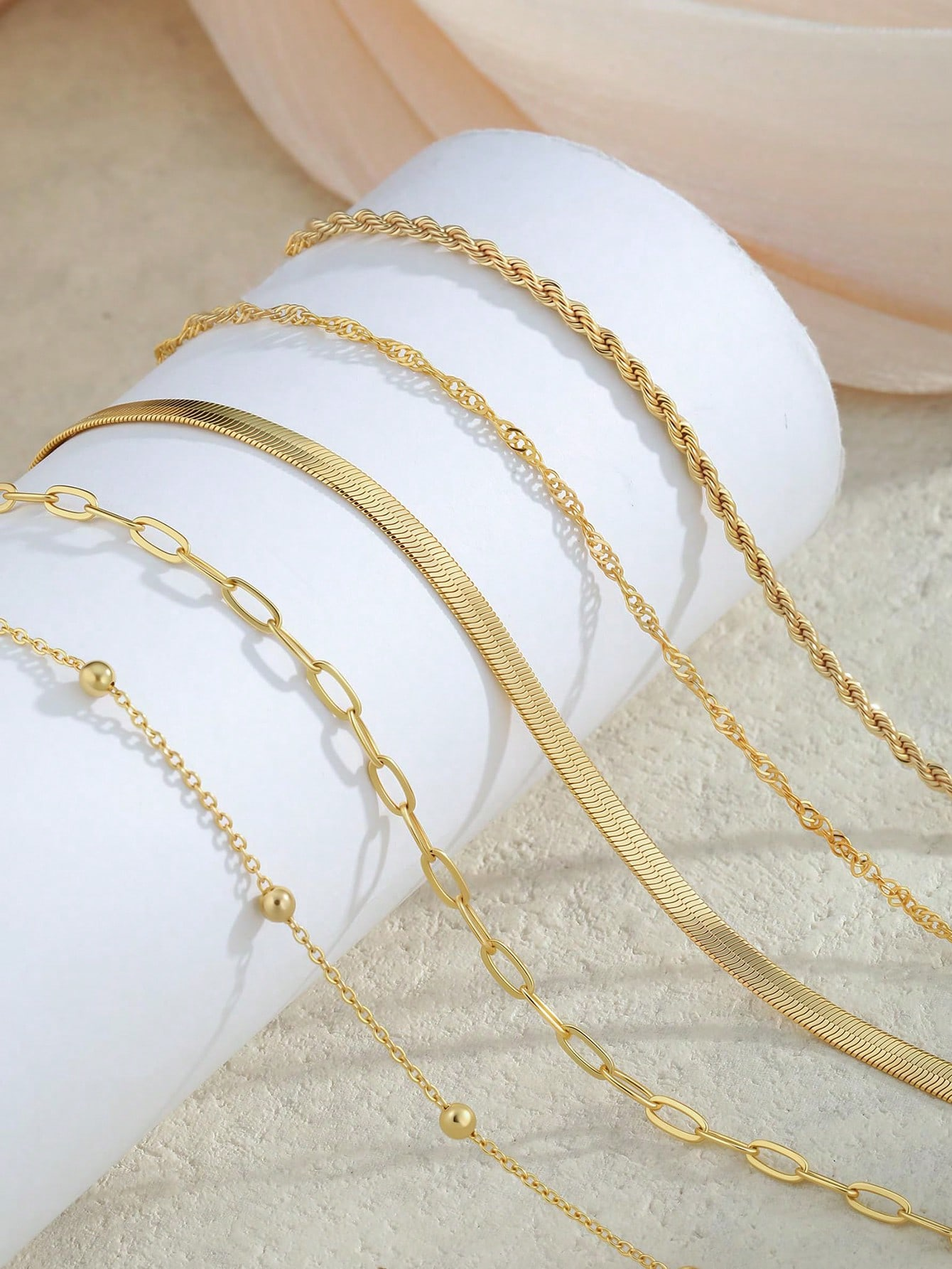 Luxe Harmony Stackable Bracelets – Set of 5