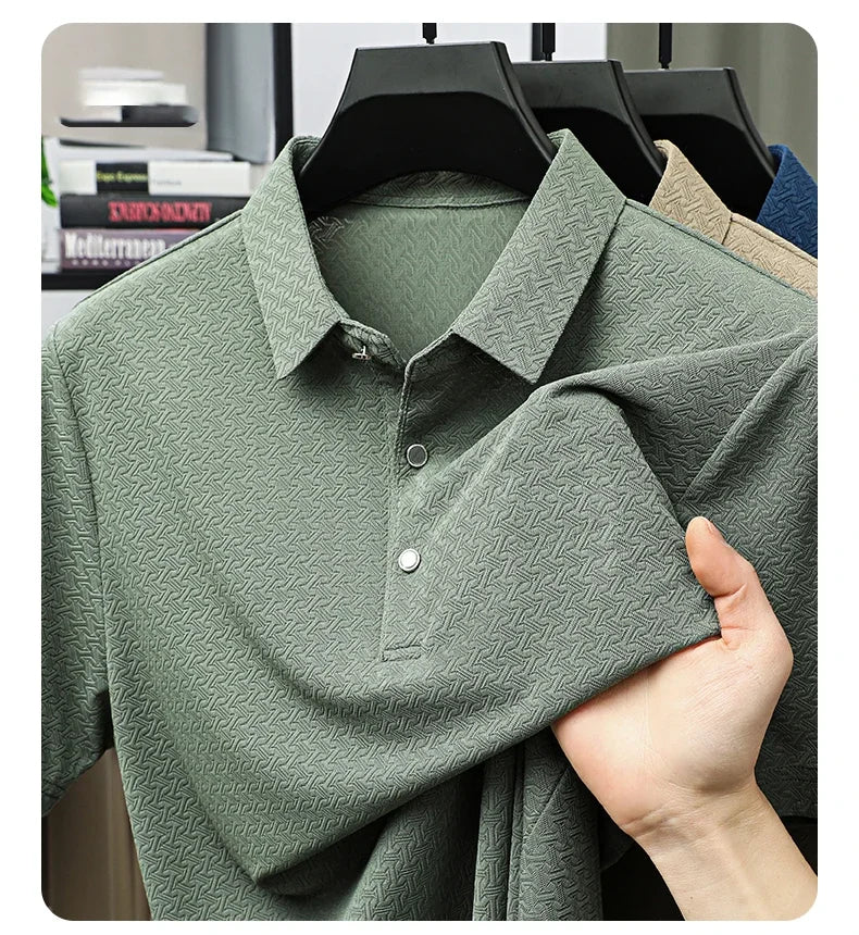 Jacquard Heritage Tee – Ivory Blend