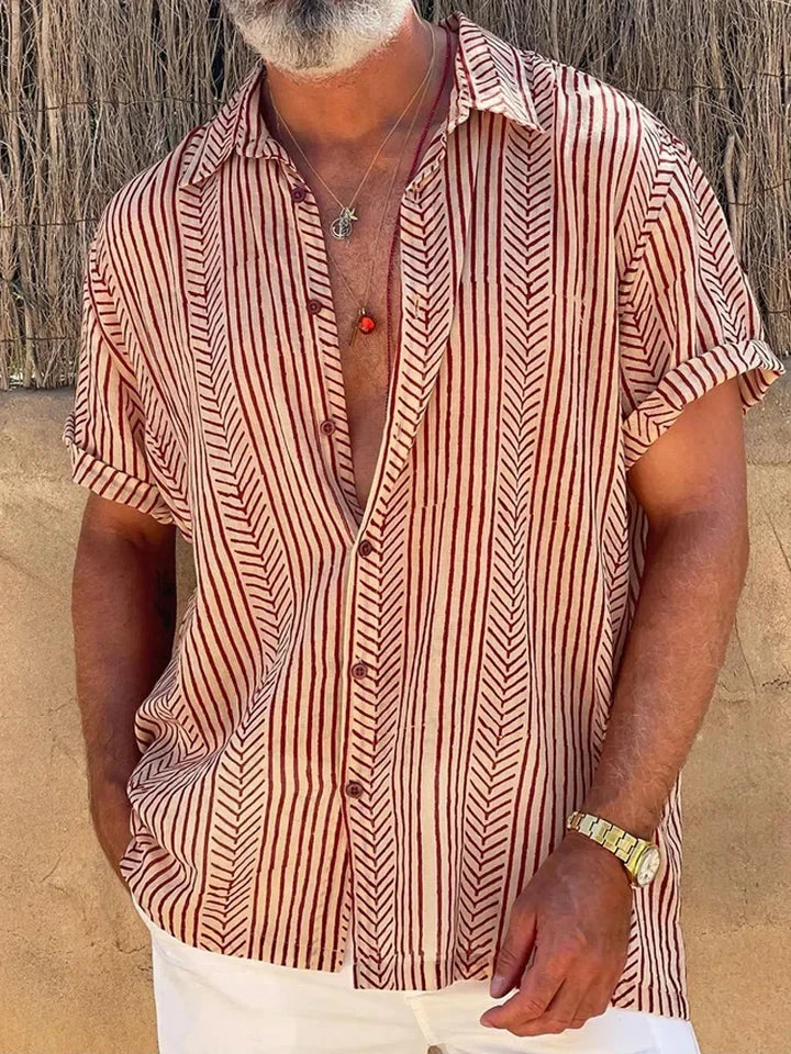 Riviera Striped Linen Shirt