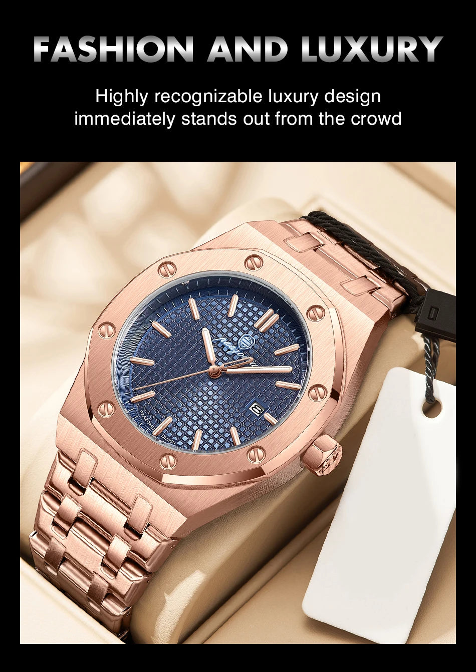 Claridge Steel Chronograph – Noir