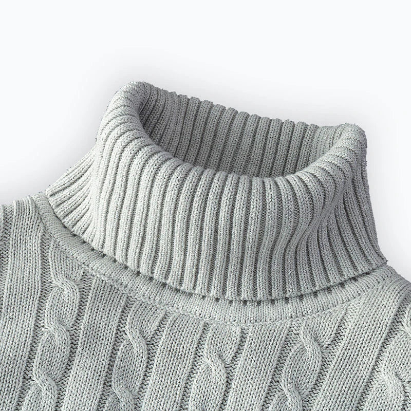 Oxford Rollneck Knit – Wool Blend Autumn Jumper