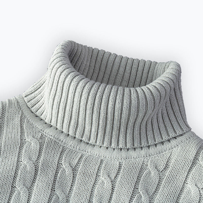 Oxford Rollneck Knit – Wool Blend Autumn Jumper