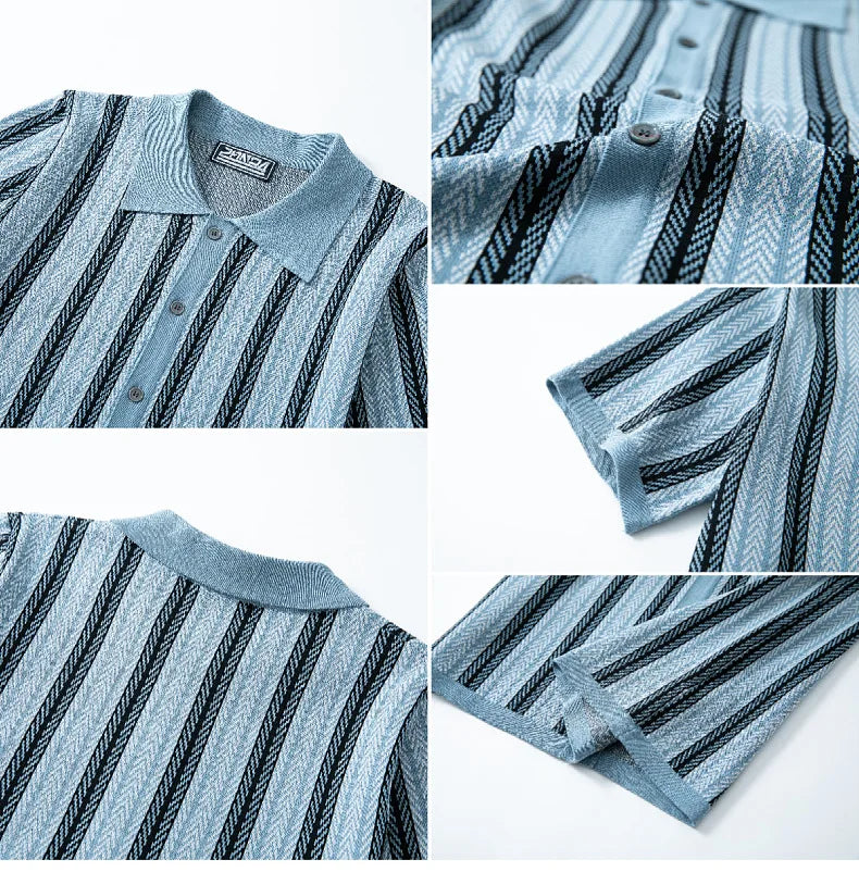 Ascot Knit Polo