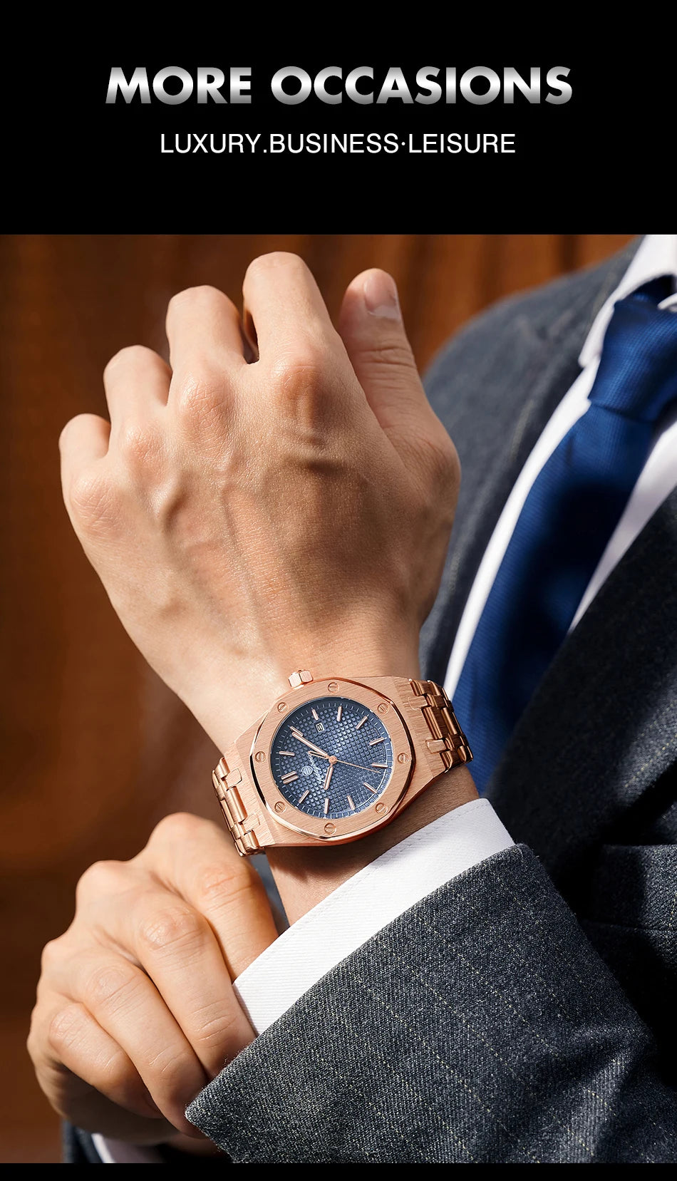 Claridge Steel Chronograph – Noir