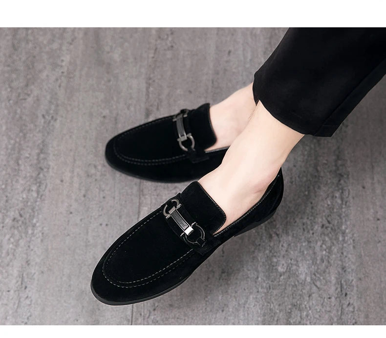 Knightsbridge Green Suede Loafers