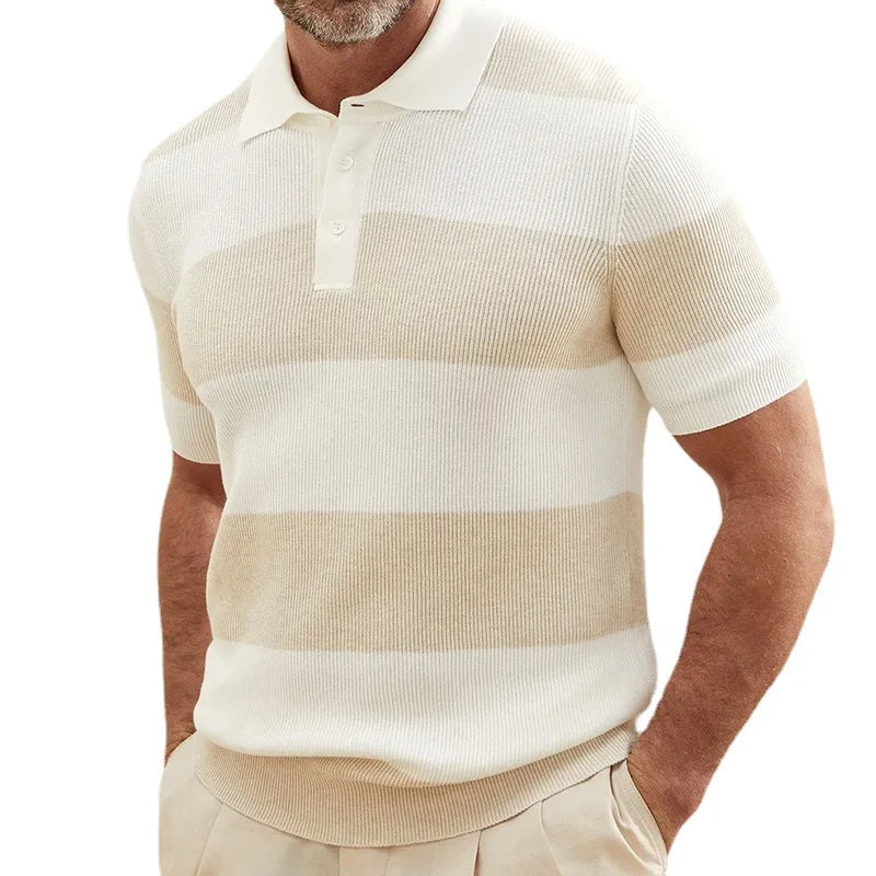 Portofino Striped Polo Tee