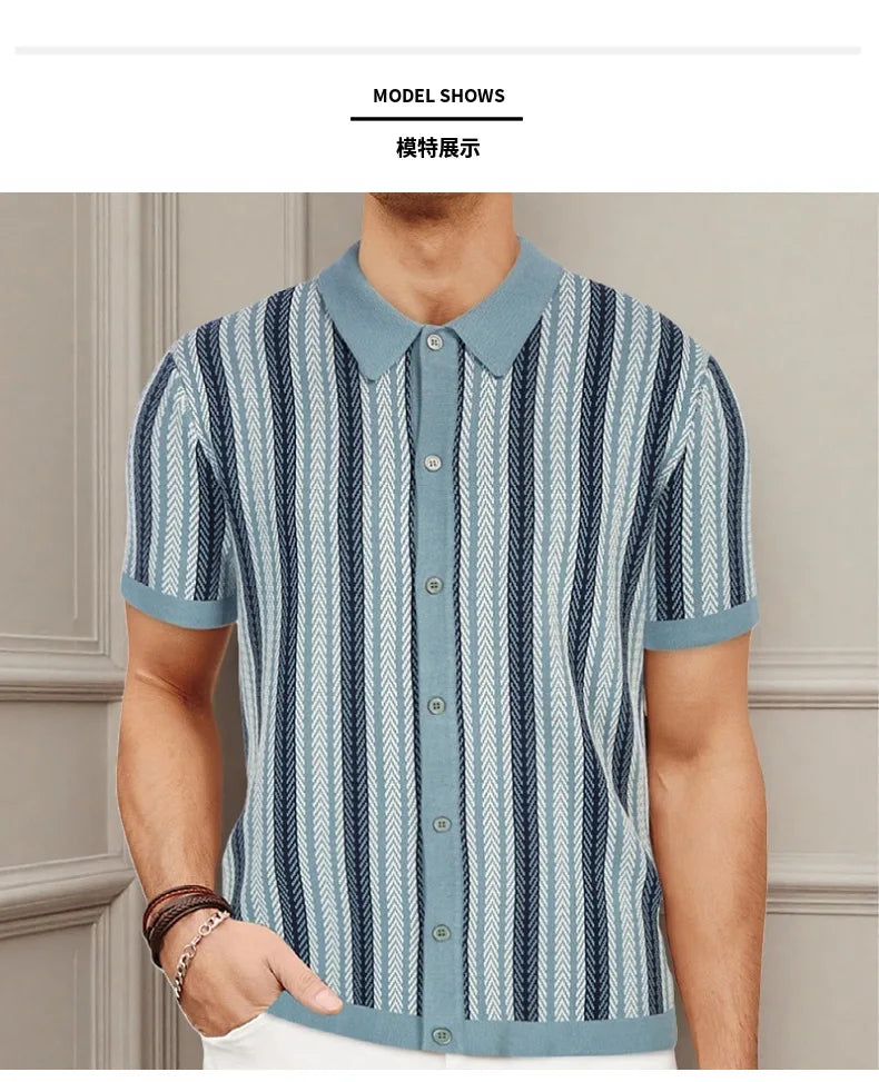 Ascot Knit Polo
