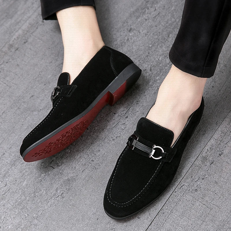 Knightsbridge Green Suede Loafers