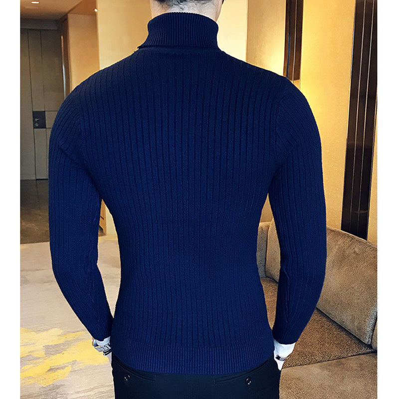 Oxford Rollneck Knit – Wool Blend Autumn Jumper