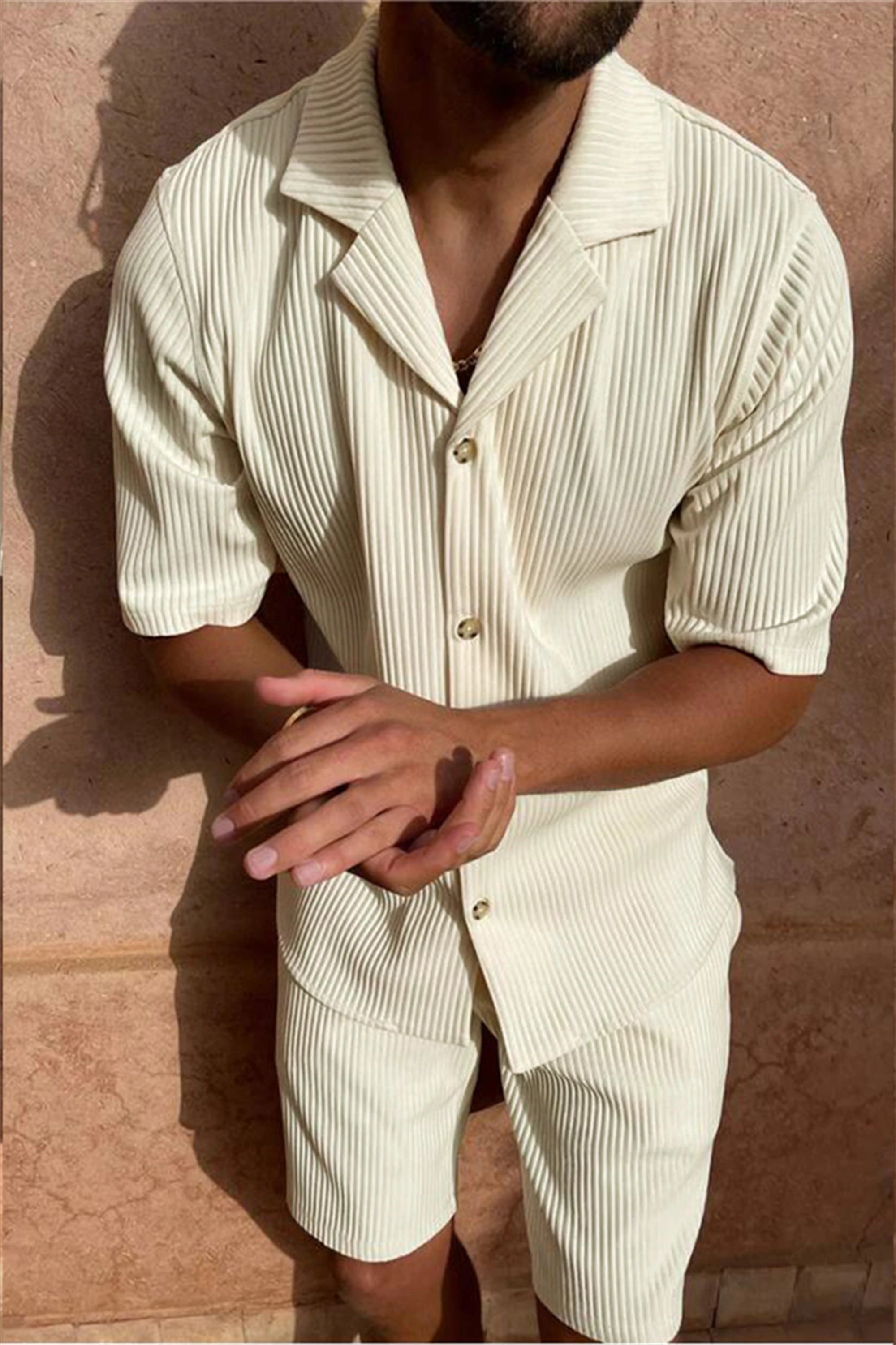Oxford Corduroy Set – Spring/Summer Shirt & Shorts