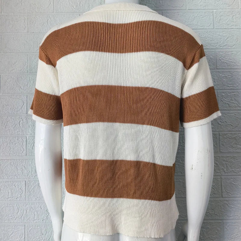 Portofino Striped Polo Tee