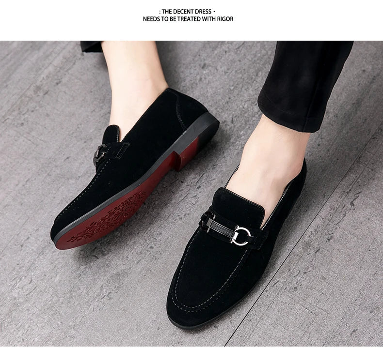 Knightsbridge Green Suede Loafers
