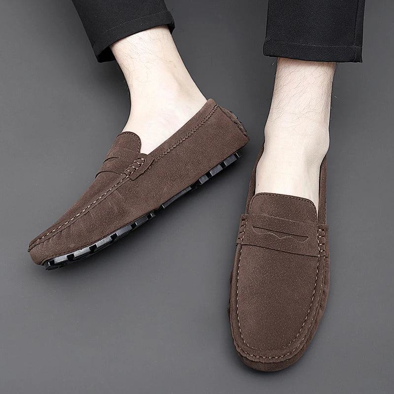 Ascot Driving Loafers – Midnight Brown