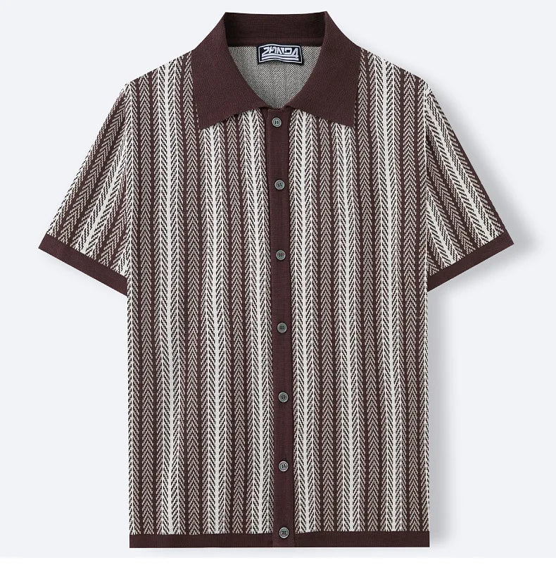 Ascot Knit Polo