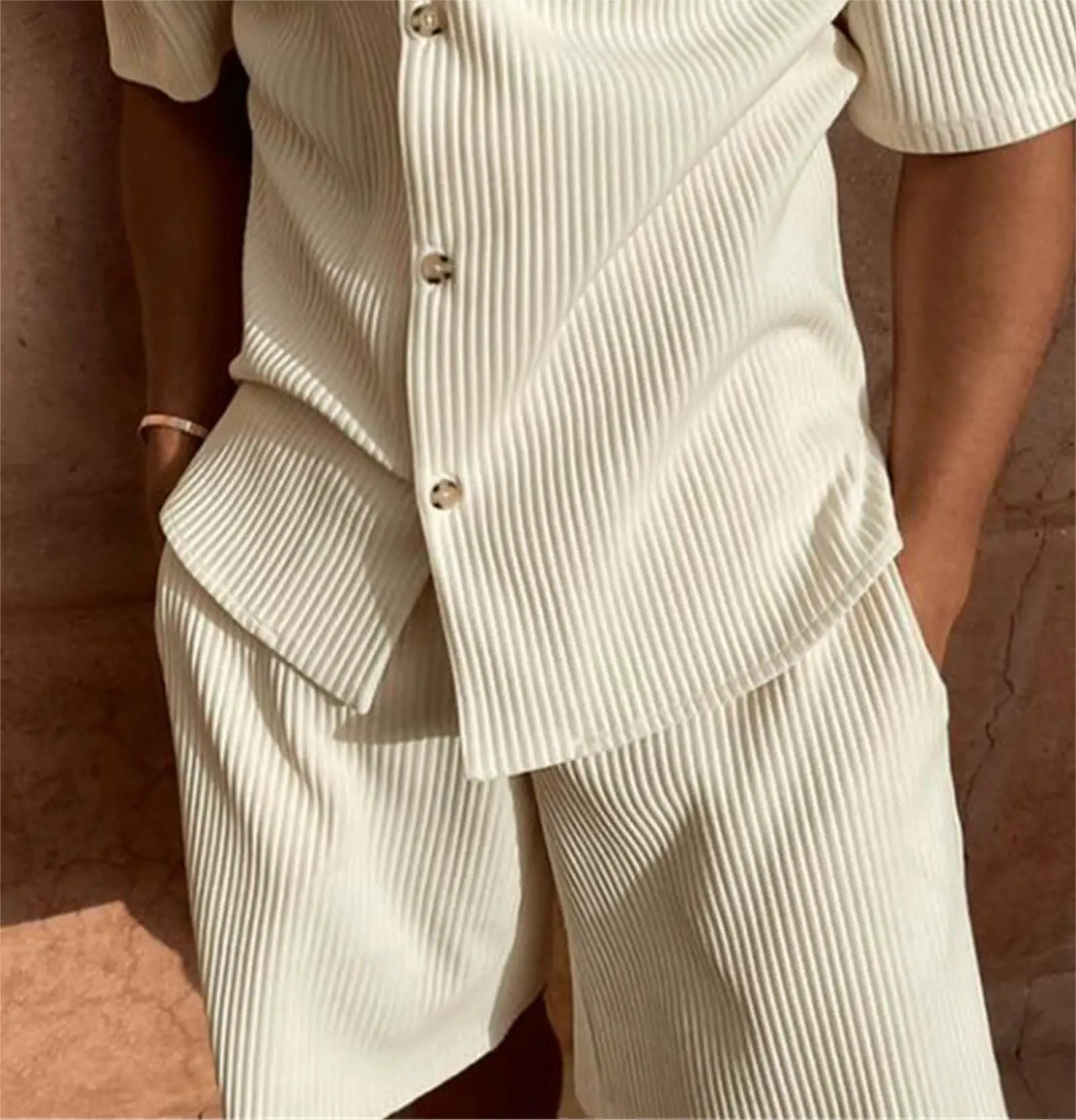 Oxford Corduroy Set – Spring/Summer Shirt & Shorts