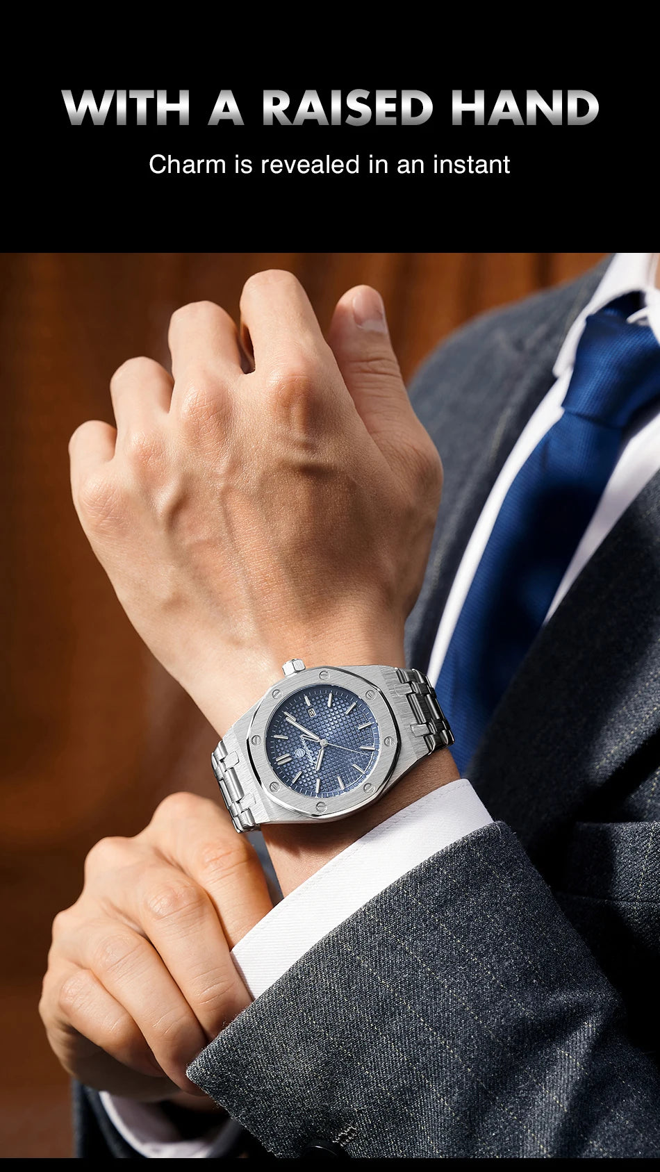 Claridge Steel Chronograph – Noir