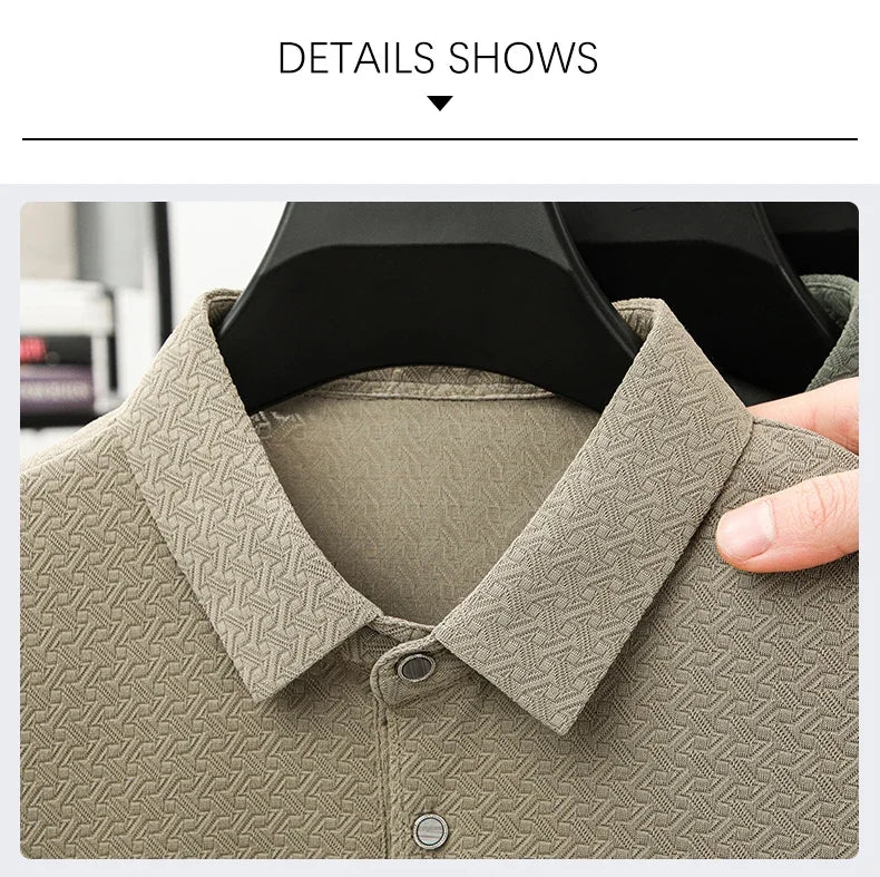 Jacquard Heritage Tee – Ivory Blend