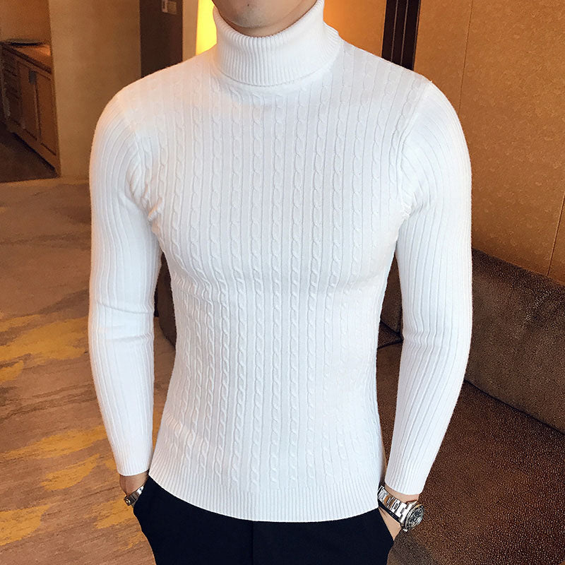 Oxford Rollneck Knit – Wool Blend Autumn Jumper