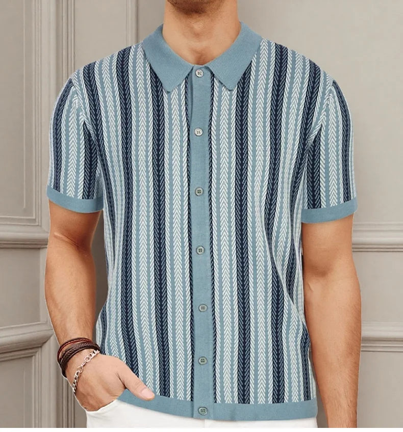 Ascot Knit Polo