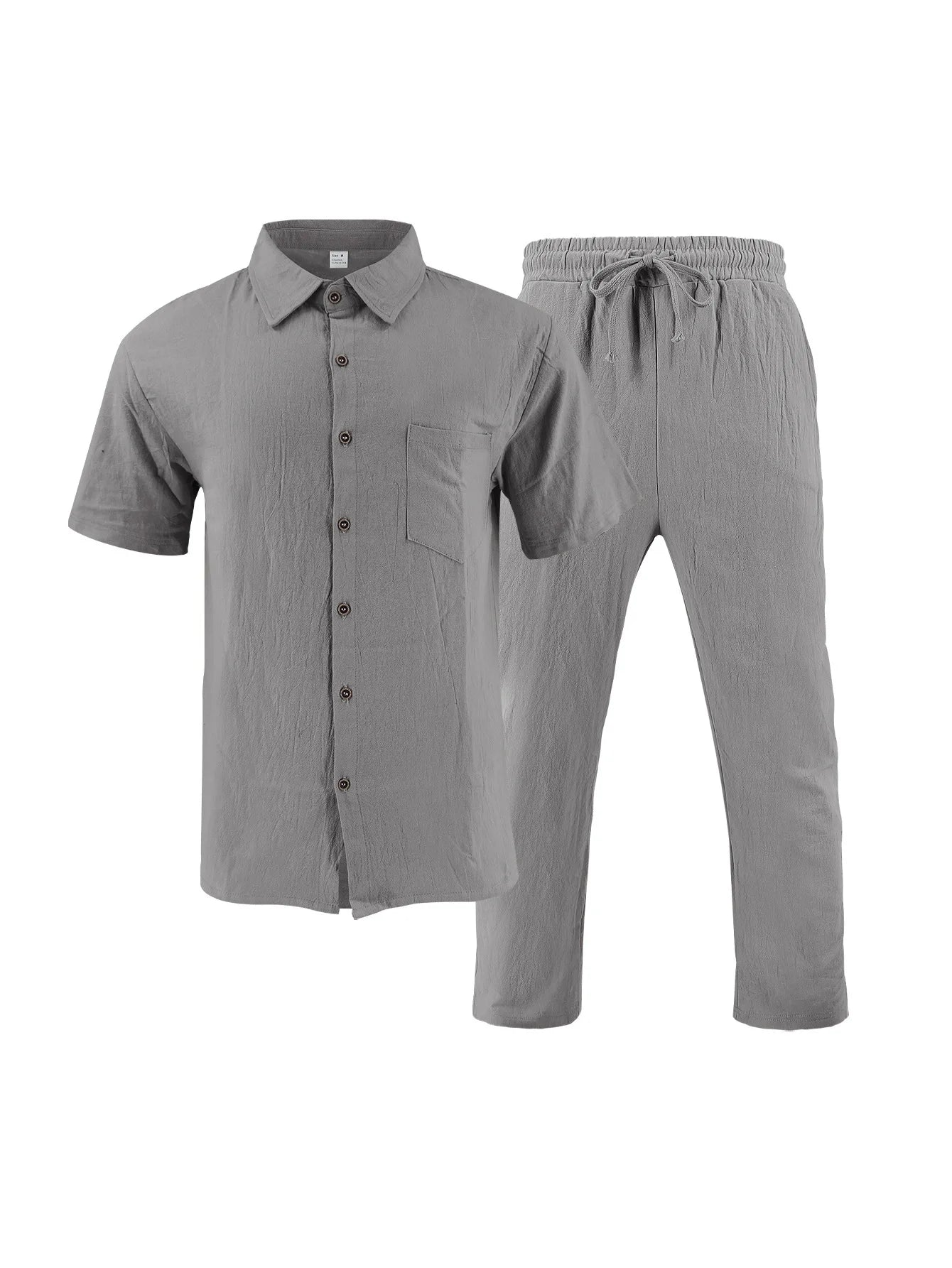 Sorrento Linen Set – Short Sleeve Shirt & Chino Shorts
