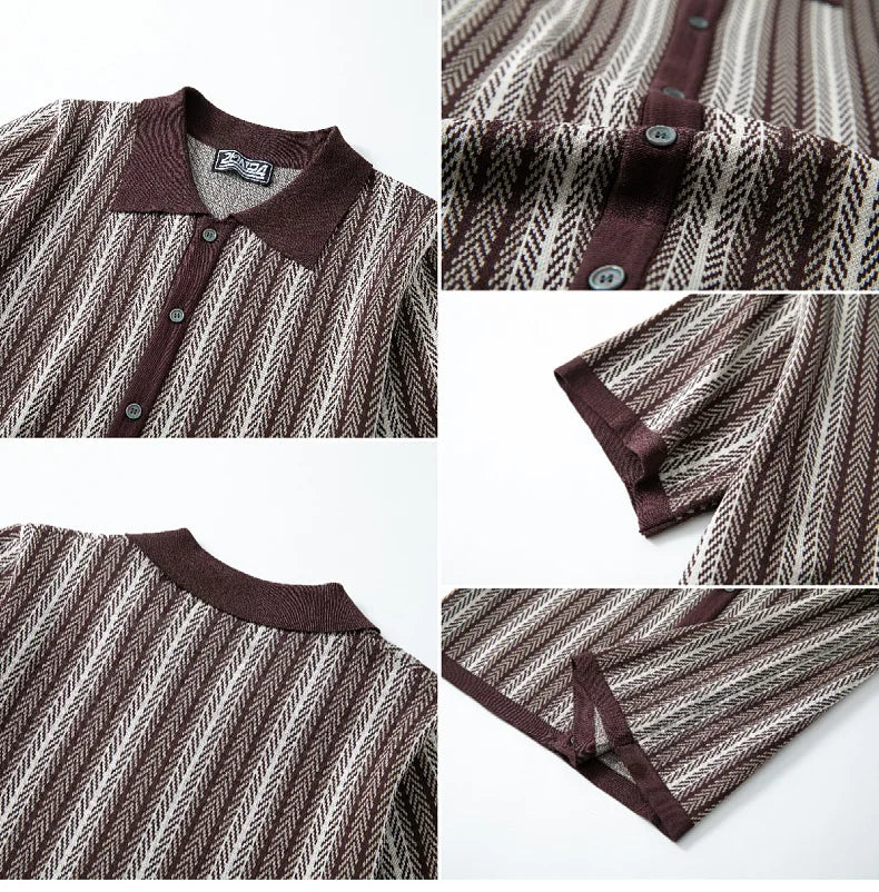 Ascot Knit Polo