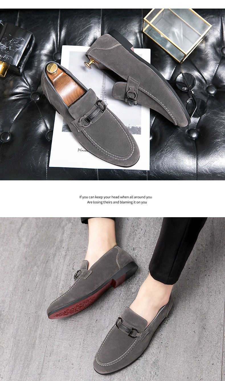Knightsbridge Green Suede Loafers