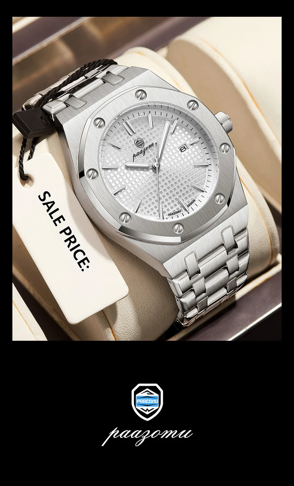 Claridge Steel Chronograph – Noir