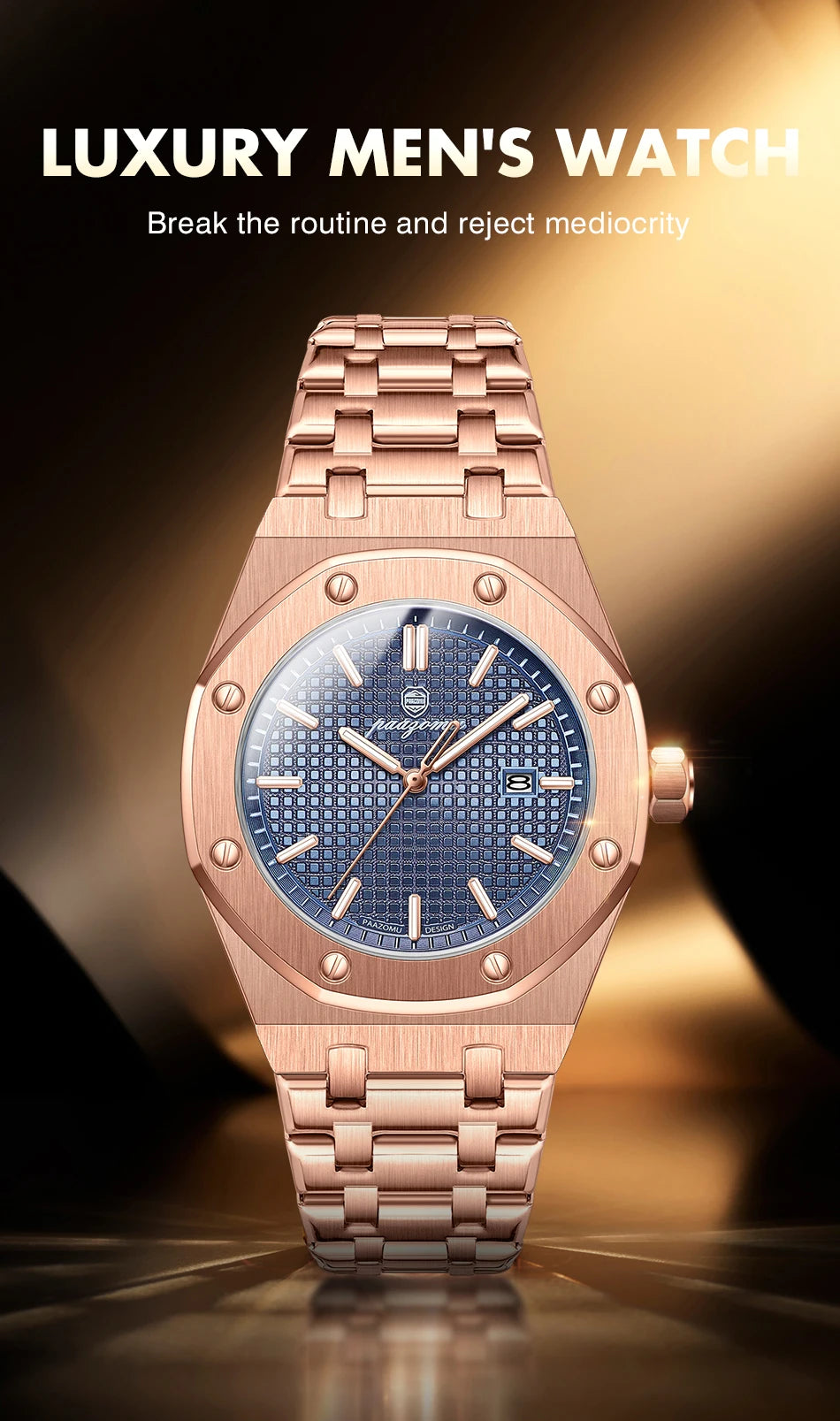 Claridge Steel Chronograph – Noir