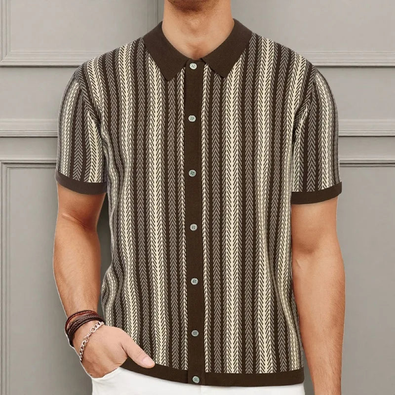 Ascot Knit Polo