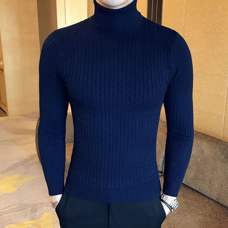Oxford Rollneck Knit – Wool Blend Autumn Jumper
