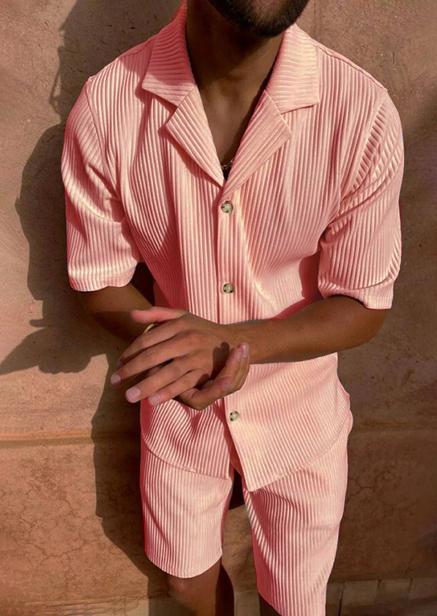 Oxford Corduroy Set – Spring/Summer Shirt & Shorts