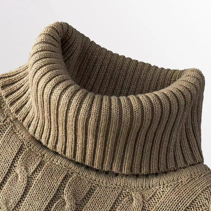 Oxford Rollneck Knit – Wool Blend Autumn Jumper