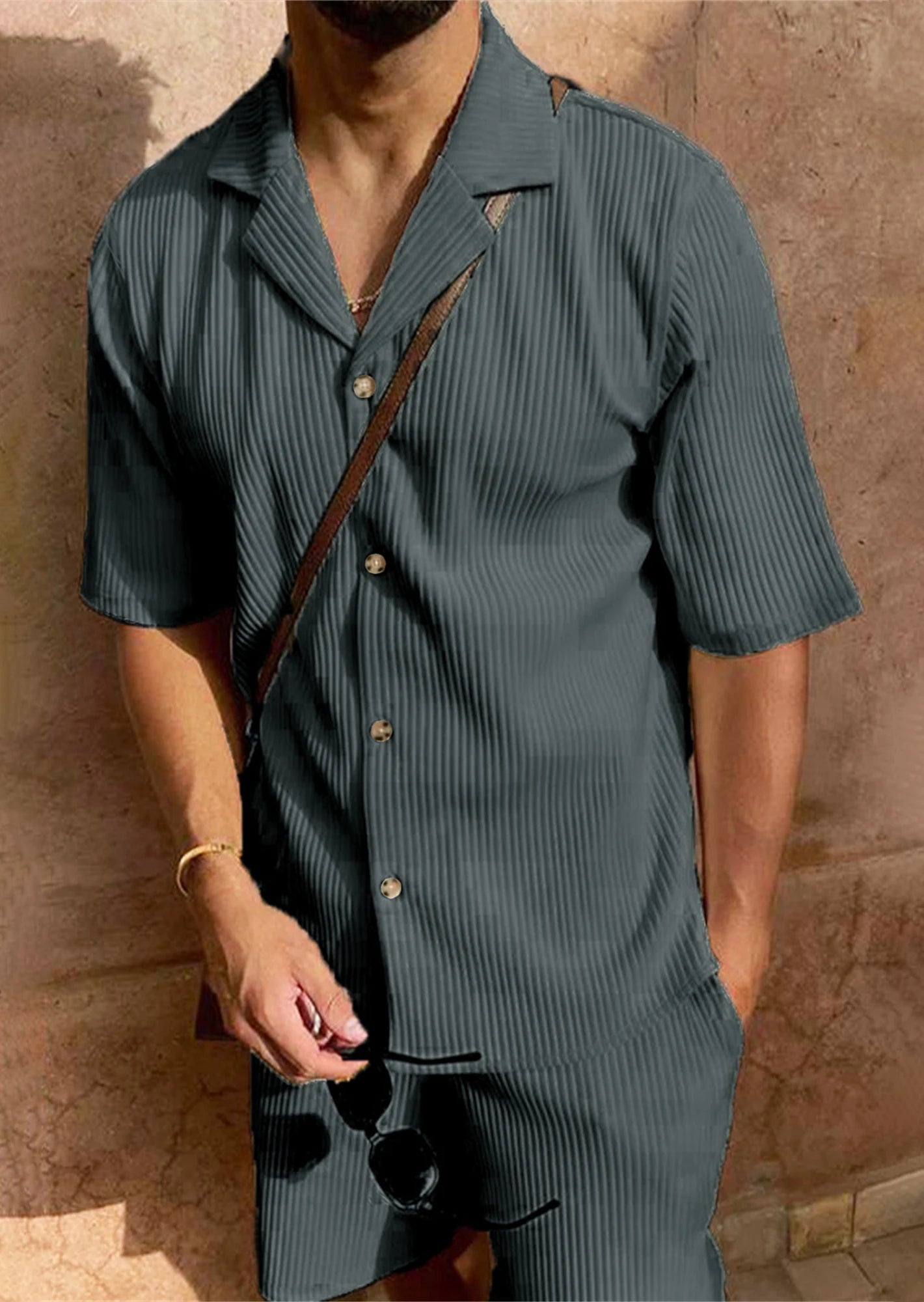Oxford Corduroy Set – Spring/Summer Shirt & Shorts