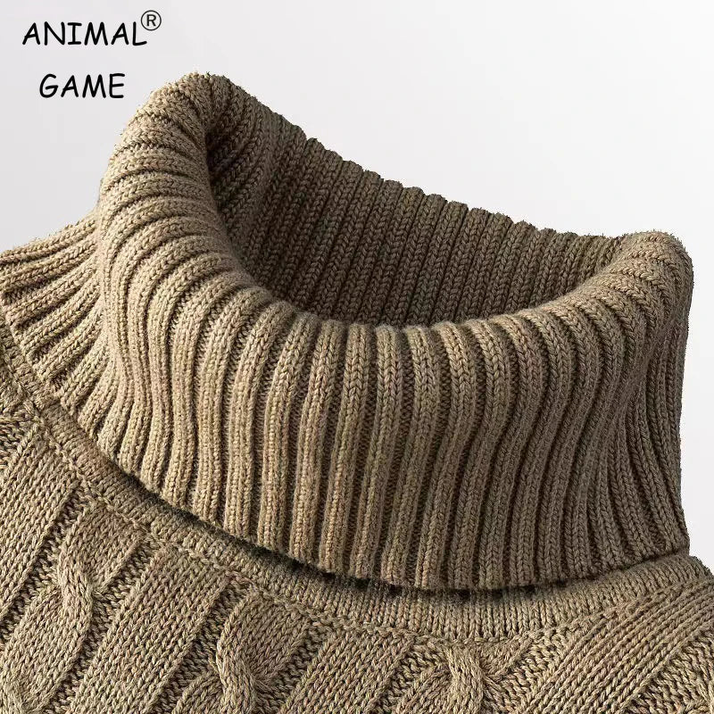 Oxford Rollneck Knit – Wool Blend Autumn Jumper