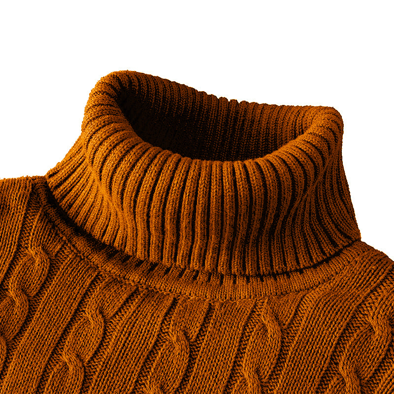 Oxford Rollneck Knit – Wool Blend Autumn Jumper