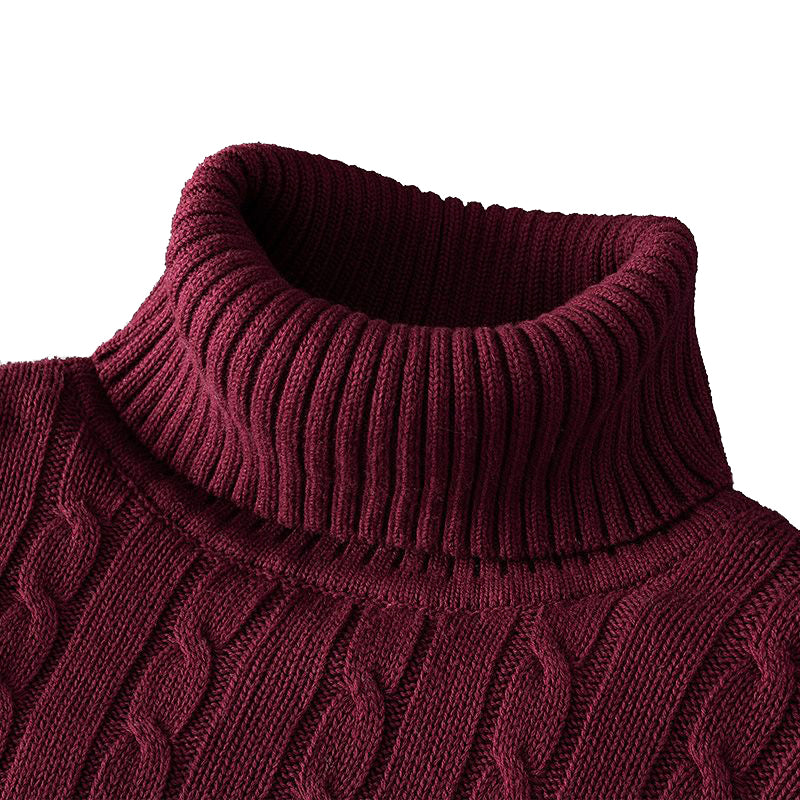 Oxford Rollneck Knit – Wool Blend Autumn Jumper