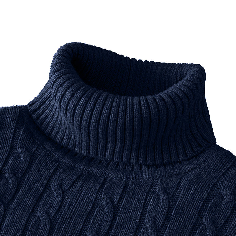 Oxford Rollneck Knit – Wool Blend Autumn Jumper