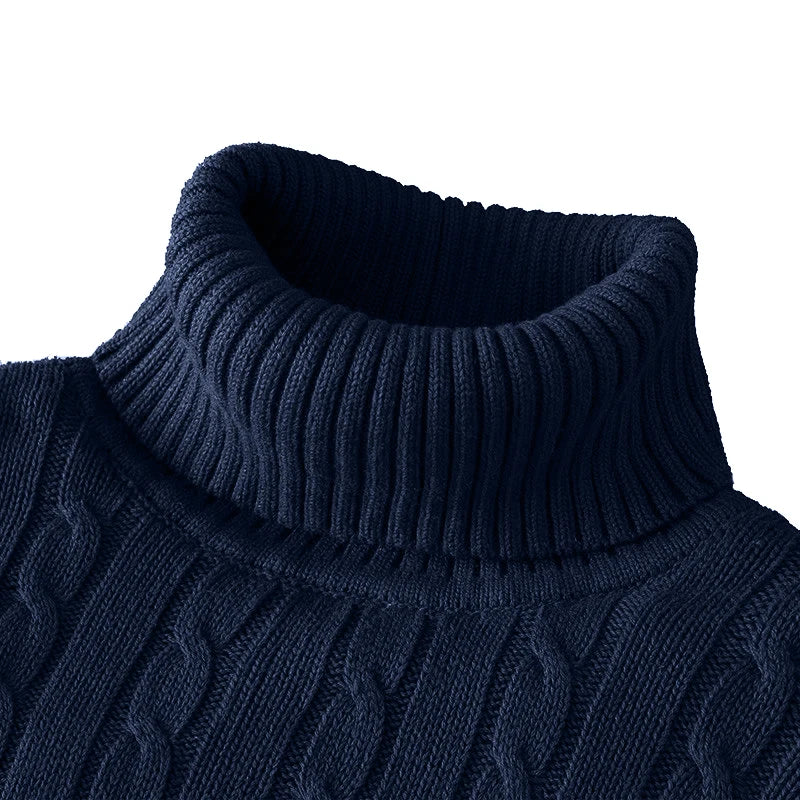 Oxford Rollneck Knit – Wool Blend Autumn Jumper