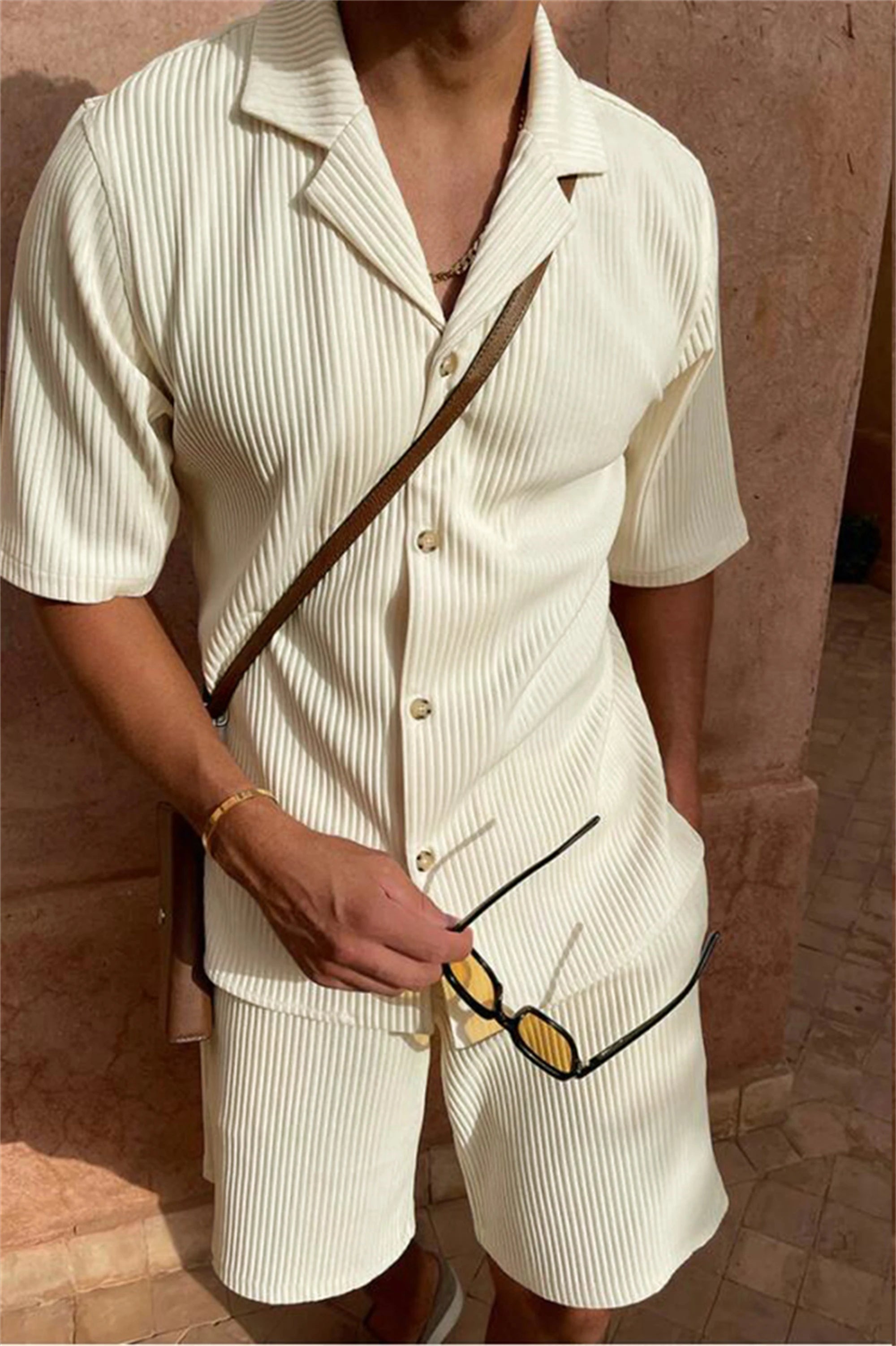 Oxford Corduroy Set – Spring/Summer Shirt & Shorts