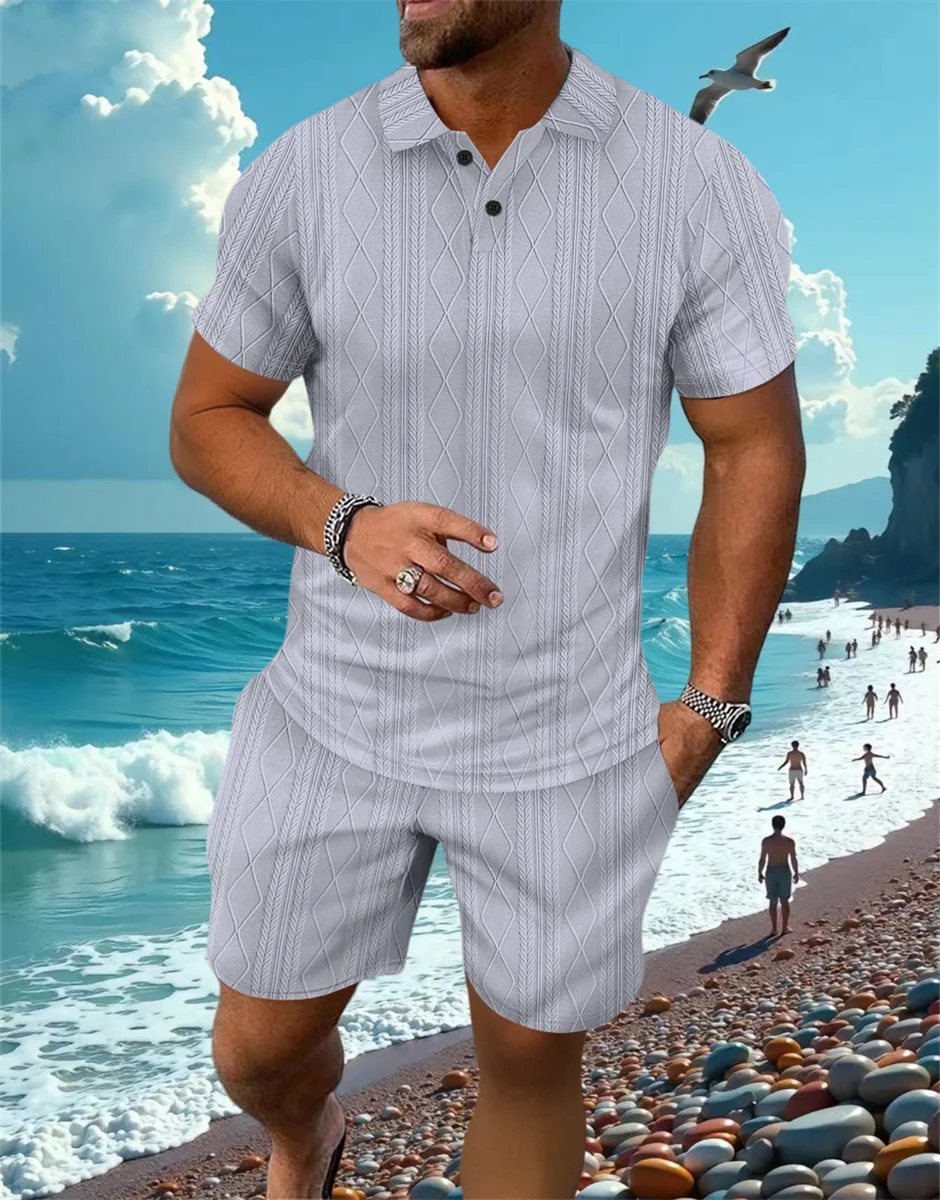 Capri Set – Casual Polo & Tailored Shorts