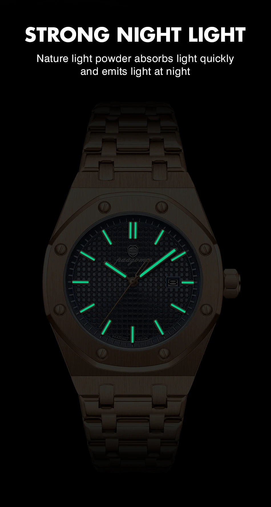 Claridge Steel Chronograph – Noir