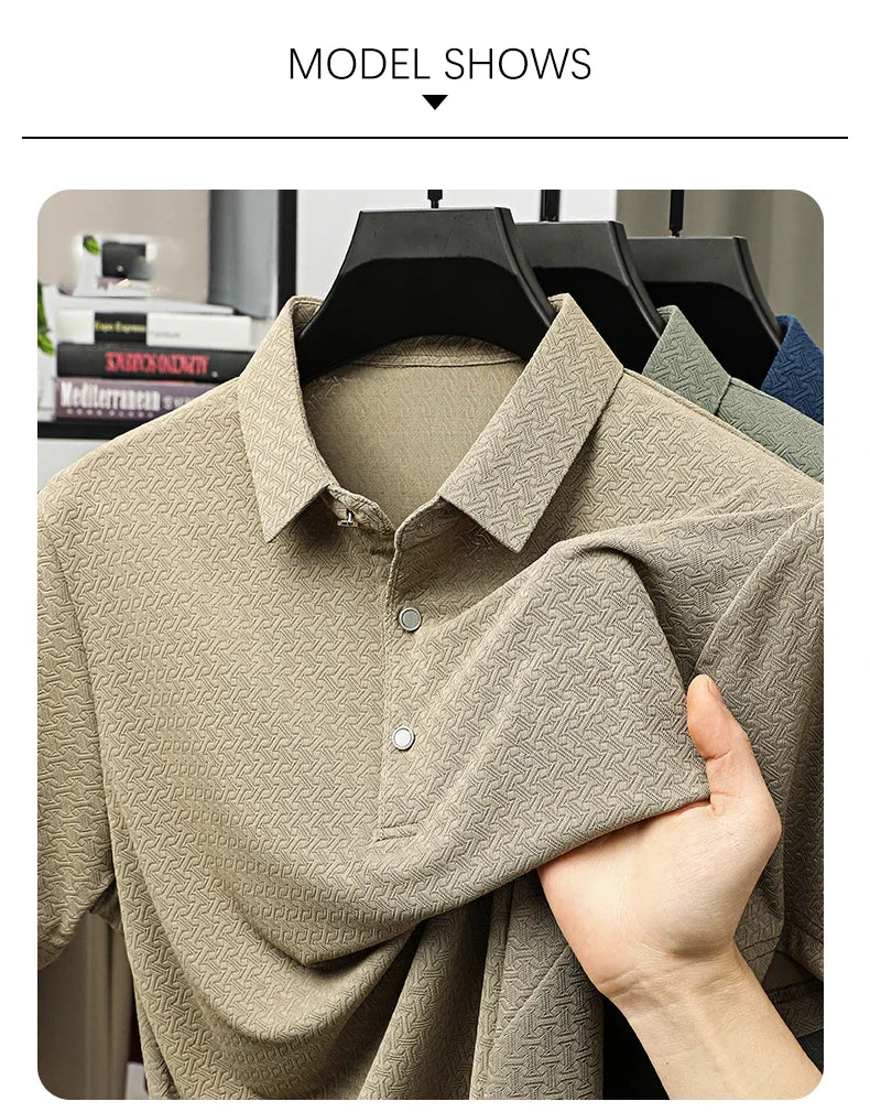 Jacquard Heritage Tee – Ivory Blend