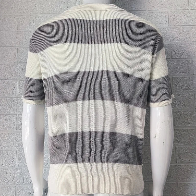 Portofino Striped Polo Tee