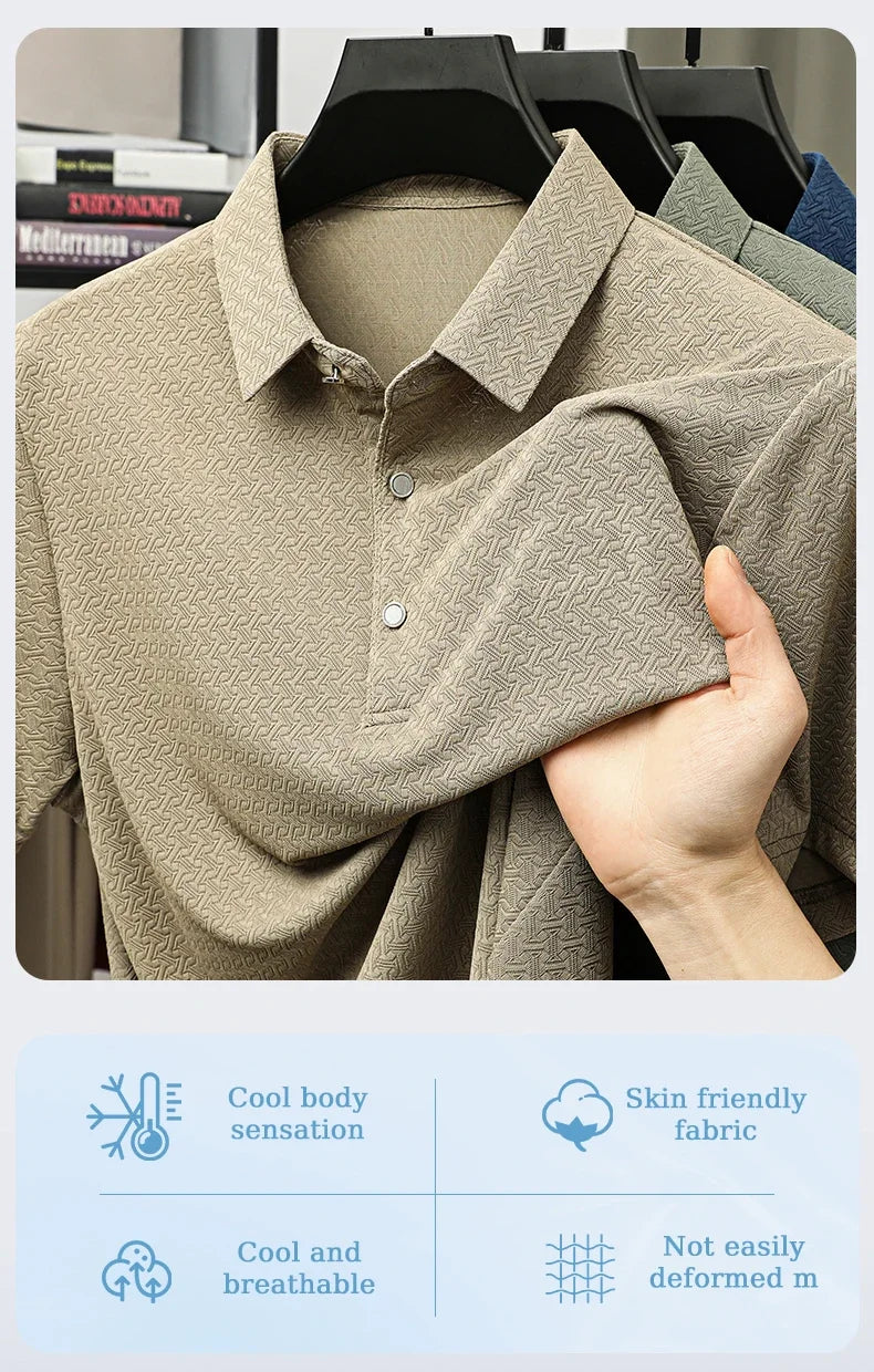 Jacquard Heritage Tee – Ivory Blend