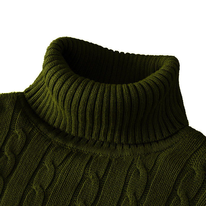 Oxford Rollneck Knit – Wool Blend Autumn Jumper