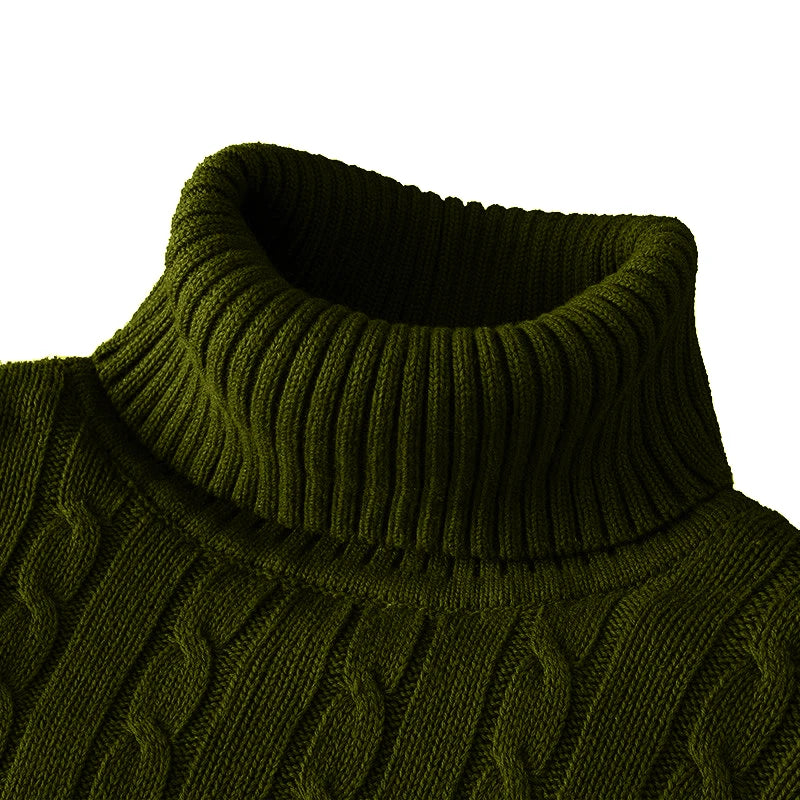 Oxford Rollneck Knit – Wool Blend Autumn Jumper