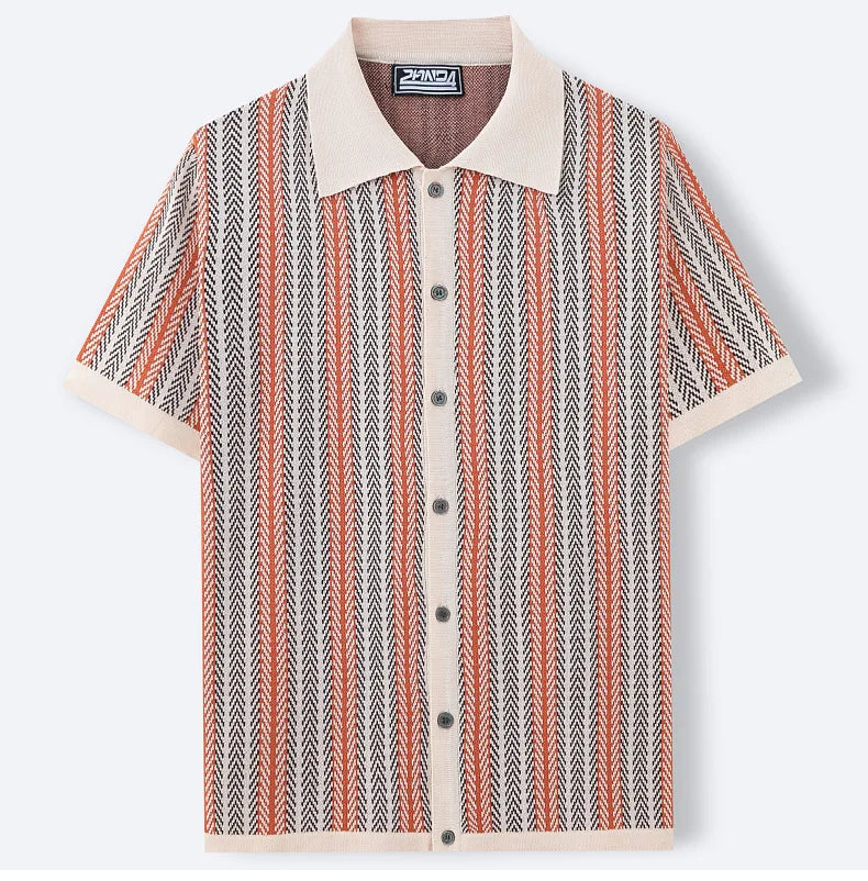 Ascot Knit Polo