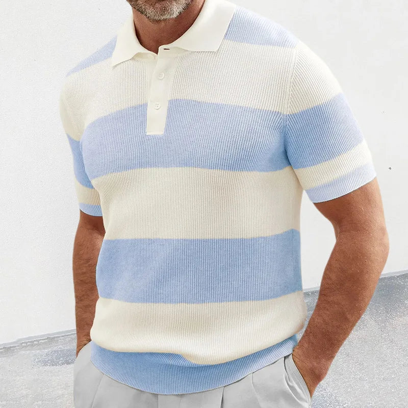 Portofino Striped Polo Tee