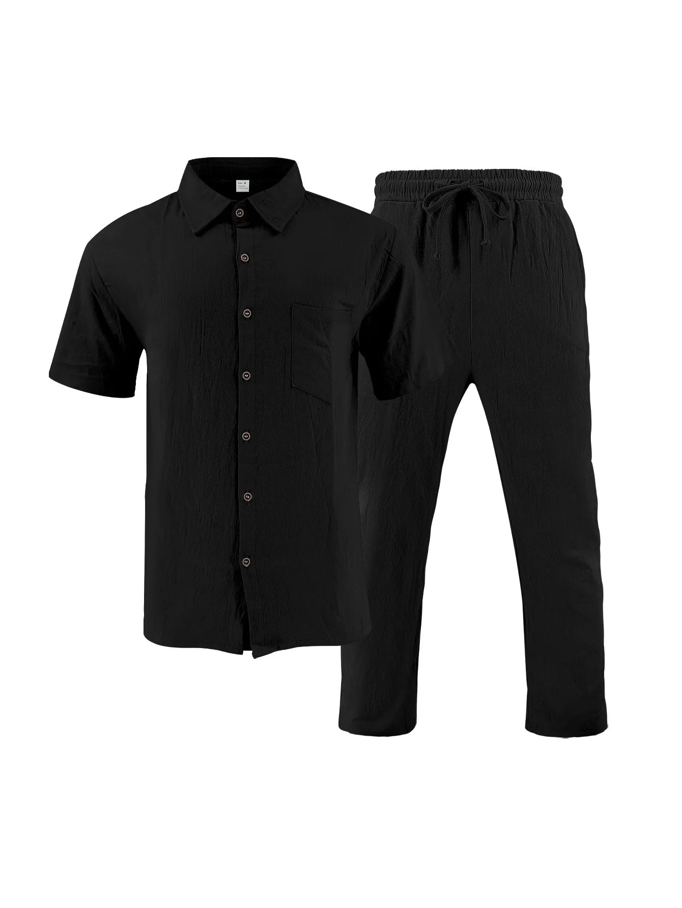 Sorrento Linen Set – Short Sleeve Shirt & Chino Shorts