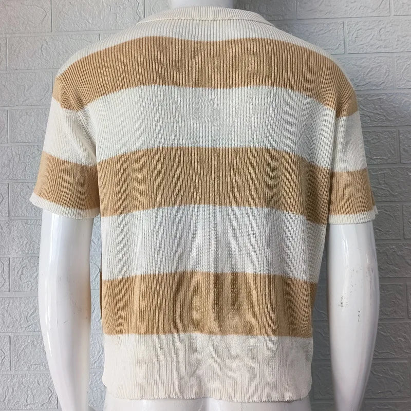 Portofino Striped Polo Tee